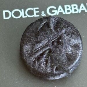 Dolce & Gabbana Black Textured Button